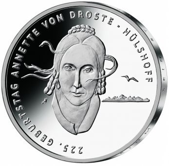 20 Euro Silber Deutschland 2022 Anette von Droste-Hülshoff