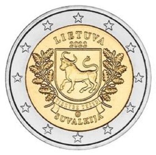 2 Euro Gedenkmünze Litauen 2022 Region Suvalkija