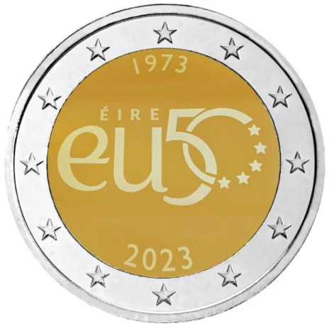 2 Euro Gedenkmünze Irland 2023 50. Jahrestag des EU-Beitritts
