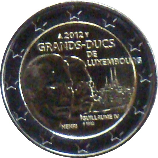 2 Euro Gedenkmünze Luxemburg 2012 Guillaume IV