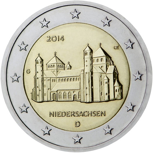 2 Euro Deutschland 2014 Michaeliskirche Hildesheim
