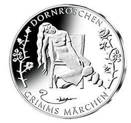 10 Euro Gedenkmünze 2015 Dornröschen Spiegelglanz