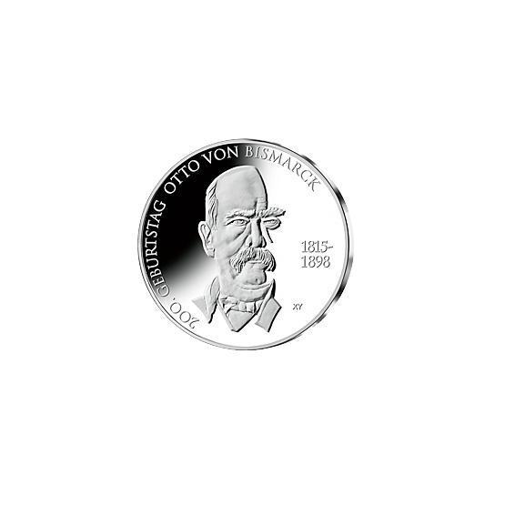 10 Euro Gedenkmünze 2015 Otto von Bismarck  Spiegelglanz