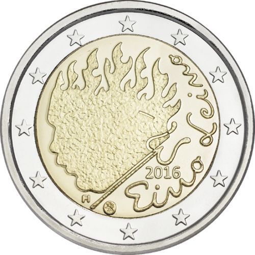 2 Euro Gedenkmünze Finnland 2016 Eino Leino