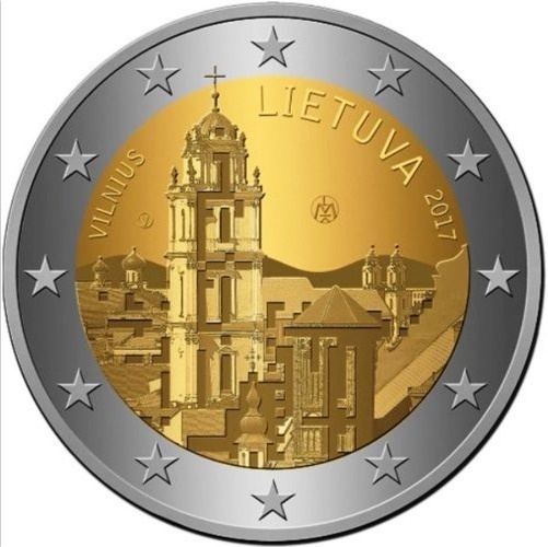 2 Euro Gedenkmünze Litauen 2017 Vilnius Kulturhauptstadt