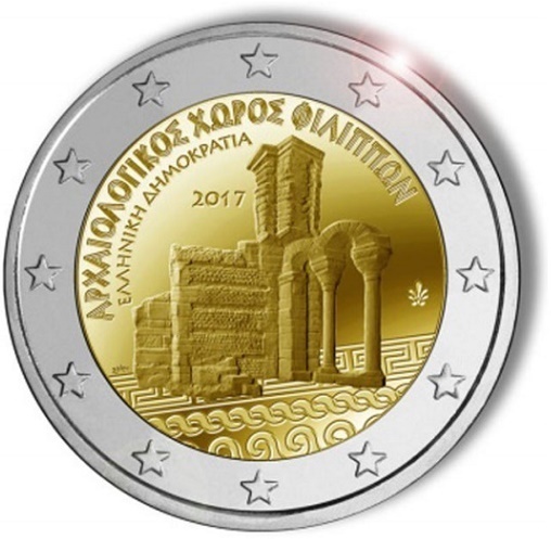 2 Euro Gedenkmünze Griechenland 2017 Anlagen von Philippi