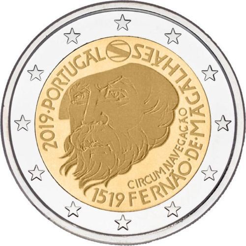 2 Euro Gedenkmünze Portugal 2019 Weltumsegelung Maggelan