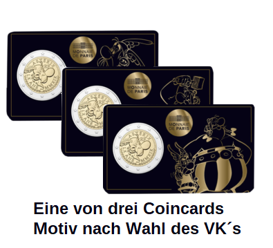 2 Euro Gedenkmünze Frankreich 2019 Asterix Coincard nach Wahl des VK