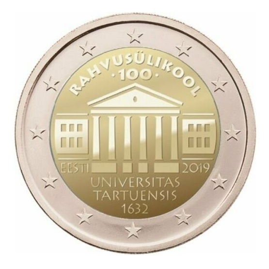 2 Euro Gedenkmünze Estland 2019 Uni Tartu