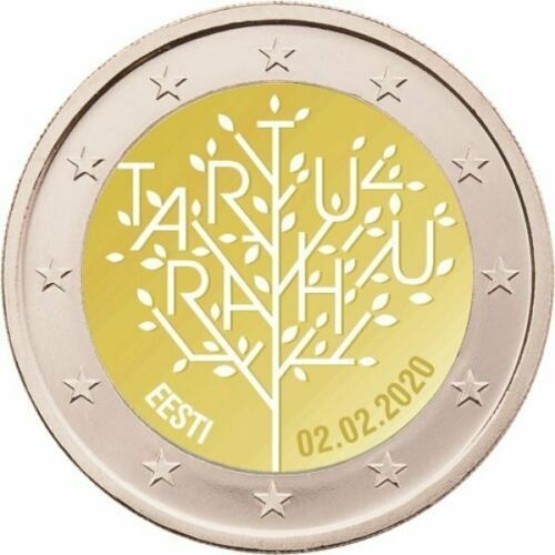 2 Euro Gedenkmünze Estland 2020 Frieden von Tartu