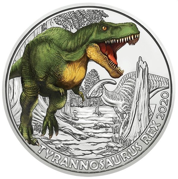 3 Euro Österreich 2020 Tiertaler Supersaurier Tyrannosaurus Rex