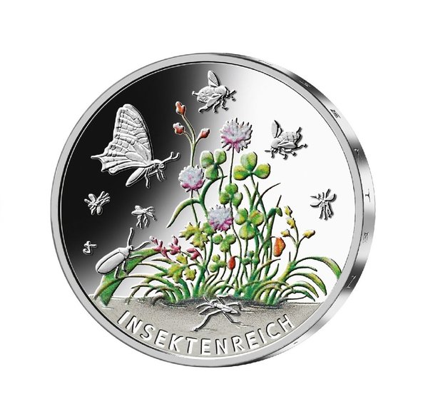 5 Euro Deutschland 2022 Wunderwelt der Insekten - Insektenreich SPIEGELGLANZ