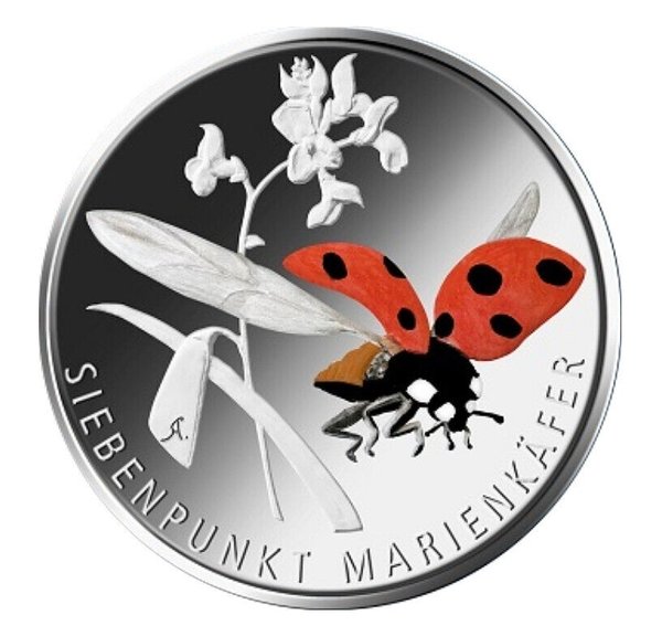 5 Euro Deutschland 2023 Wunderwelt der Insekten - Marienkäfer VERSANDFREI