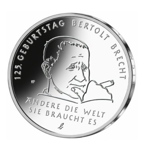 20 Euro Silber Deutschland 2023 Berthold Brecht