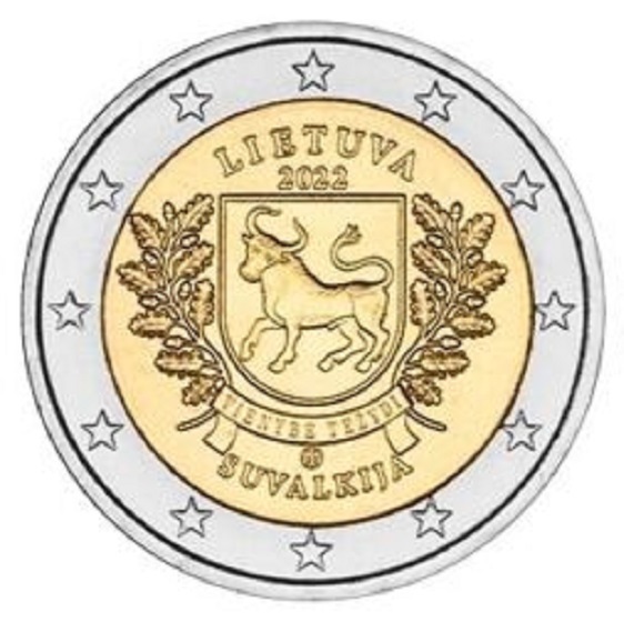 2 Euro Gedenkmünze Litauen 2023 Zusammen mit der Ukraine