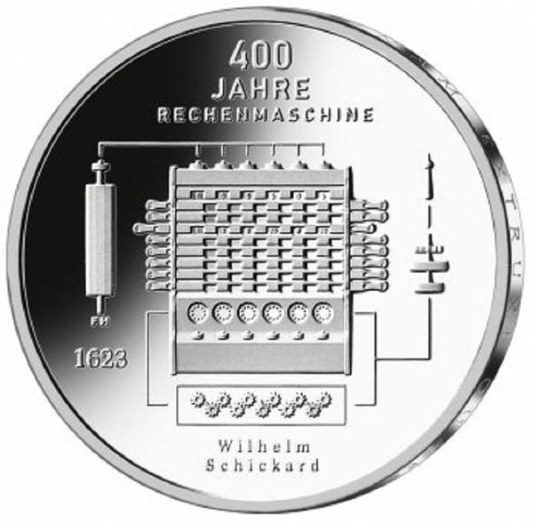 20 Euro Silber Deutschland 2023 400 Jahre Rechenmaschine SPIEGELGLANZ