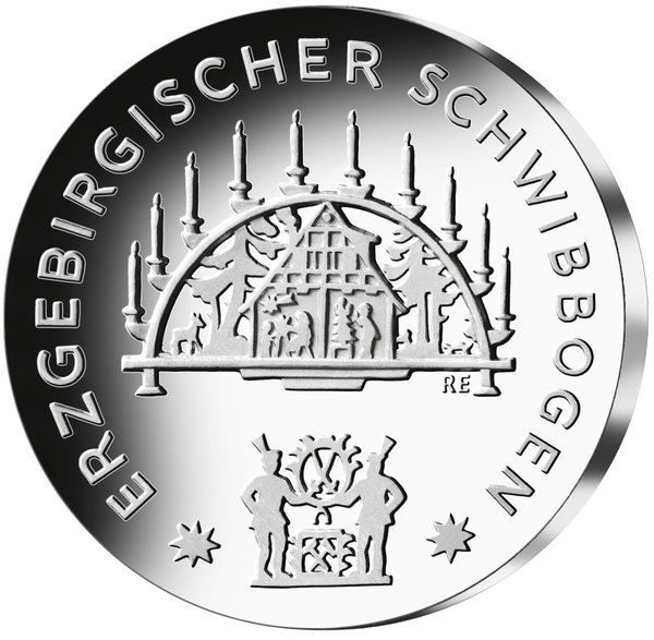 25 Euro Silber Deutschland 2023 - Weihnachten Schwippbogen
