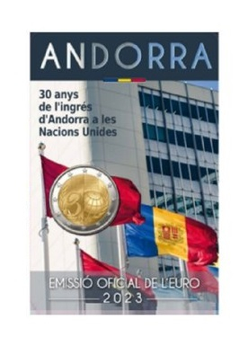 2 Euro Sondermünze Andorra 2023 Beitritt zur UN
